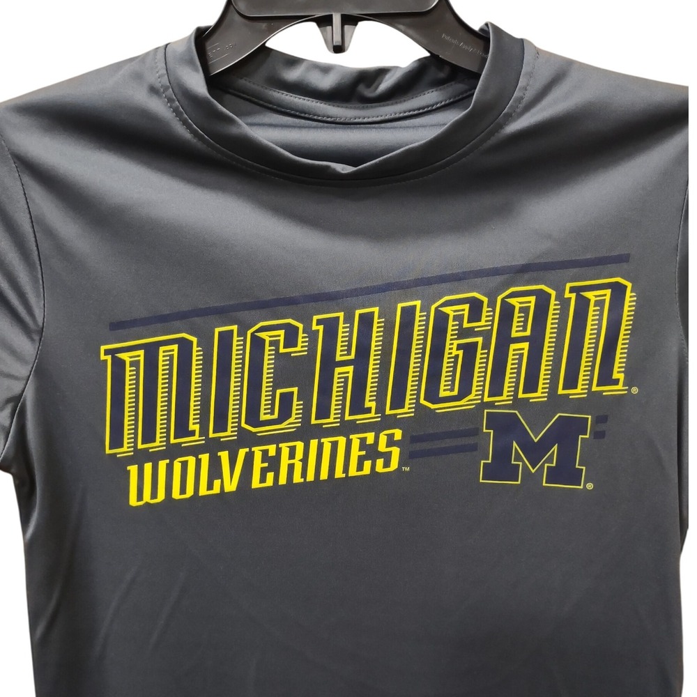 Michigan Wolverines Gray Athletic T-Shirt College NCAA Knights Apparel‎ Small